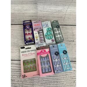 Lot Of SHORT Impress, Olive & June, & Sally Hansen Press On Nails